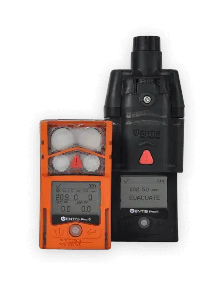 Industrial Scientific Ventis Pro5 Multi 5-Gas Clip-on Gas Detector