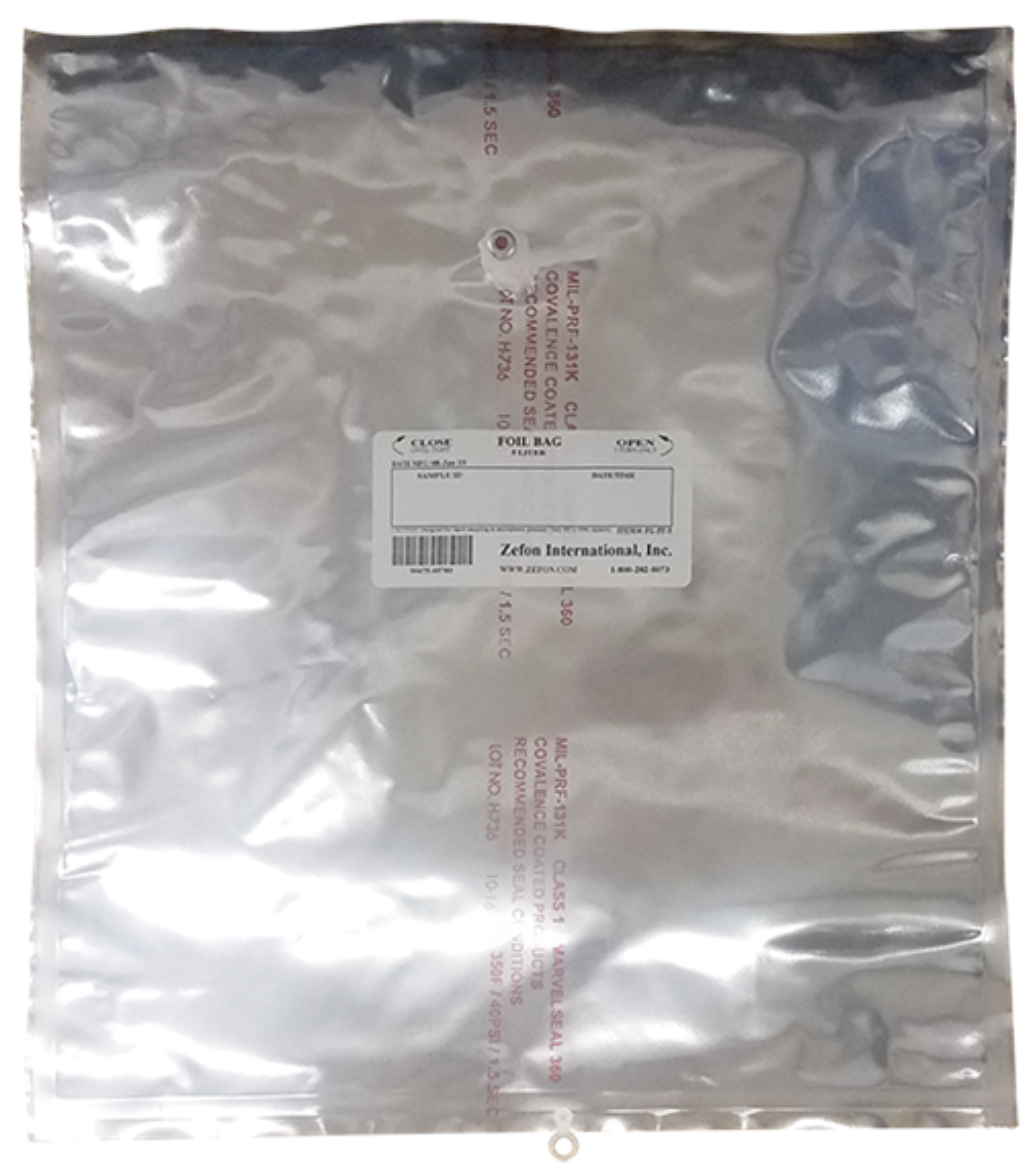 ohs gas sampling bags analysis bags foil grab aluminium gas bag
