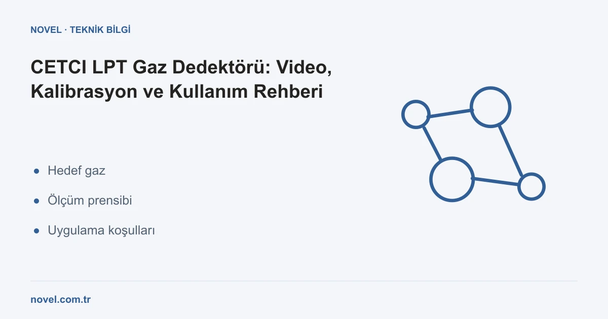 CETCI LPT gaz dedektörü video ve kalibrasyon rehberi