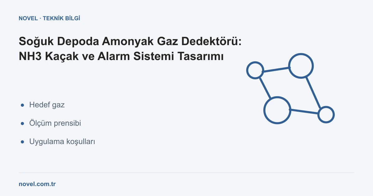 Soğuk depo amonyak gaz dedektörü ve NH3 alarm sistemi